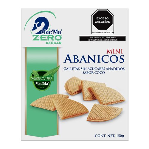 12 Pzas Abanico Mini Coco Zero 150g