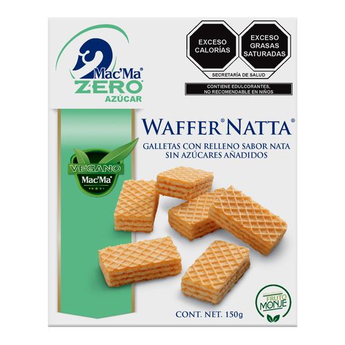 12 Pzas Waffer Natta Zero 150g