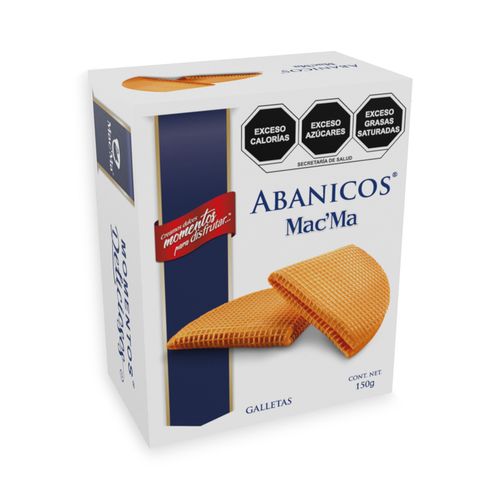 12 Piezas Abanico Mac'Ma 150 G