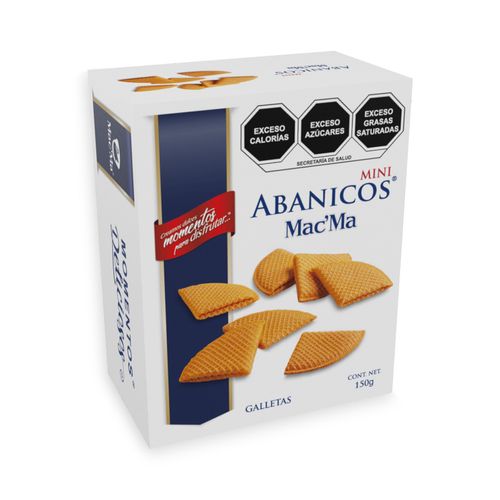 12 Piezas Abanico Mac'Ma Mini 150 G