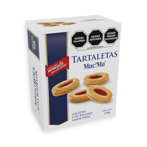 12 Piezas Tartaletas Mac'Ma Fressa 150 G