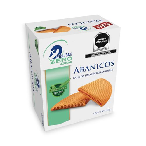 12 Pzas Abanico Zero Azucar 150g