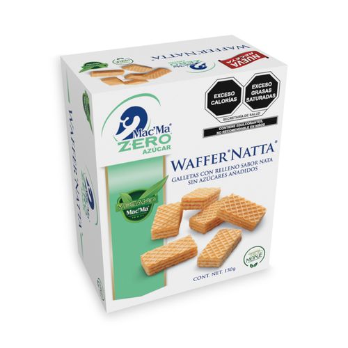 12 Pzas Waffer Natta Zero 150g