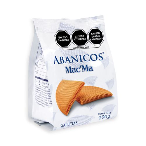 16 Piezas Abanico Mac'Ma 100 G