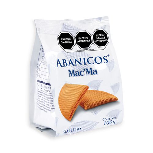 16 Piezas Abanico Mac'Ma 100 G